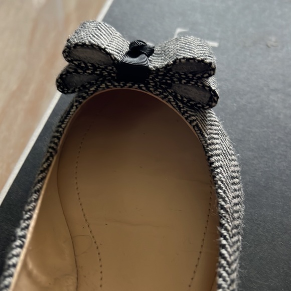 Brand new ShoeMint Hillary Herringbone flats with bow detail - Picture 3 of 5